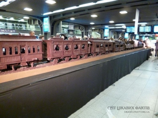 34-метровий поїзд з шоколаду
